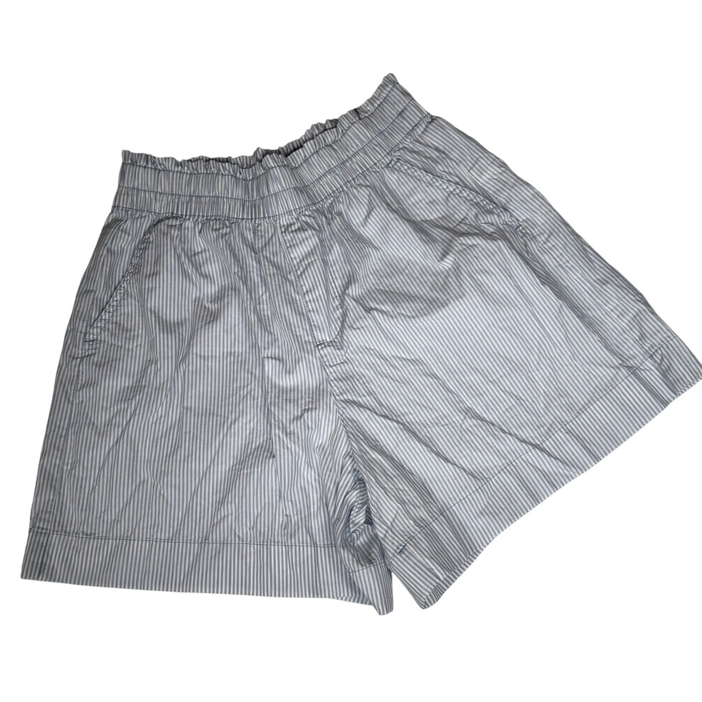 Aerie Blue White Stripe Good Day Paperbag Shorts XS Casual Lightweight Summer‎